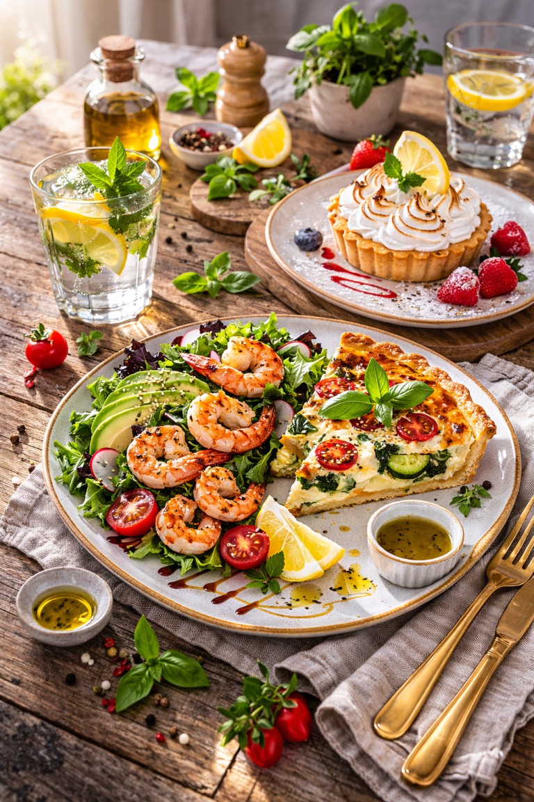 Menu fraîcheur pour un déjeuner gourmand et équilibré